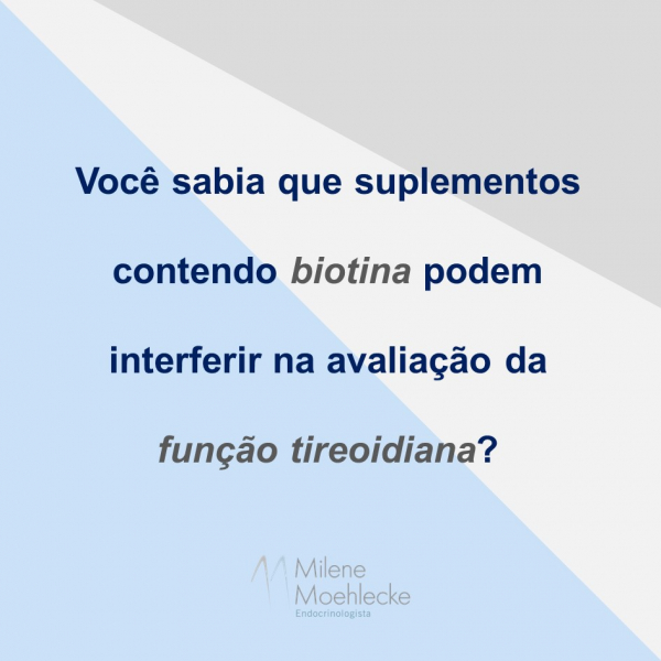 Uso de suplementos e avaliação da função tireoidiana